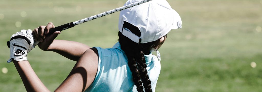 Girl Golfing